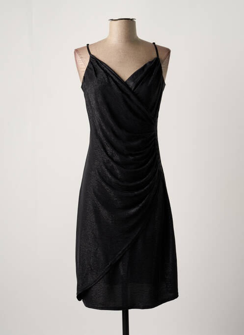 Robe mi-longue noir FILLE A SUIVRE pour femme