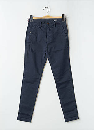 Pantalon chino taille basse taille basse bleu TEDDY SMITH femme