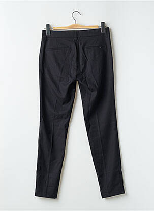 Pantalon chino fermeture zippée sous rabat avec crochet taille normale noir TEDDY SMITH femme