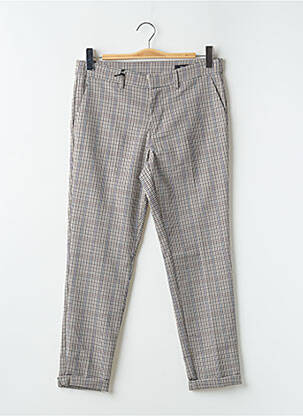 Pantalon 7/8 taille à pinces taille normale beige TEDDY SMITH femme