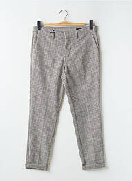 Pantalon 7/8 taille à pinces taille normale beige TEDDY SMITH femme