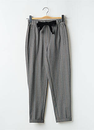 Pantalon 7/8 taille élastique taille normale gris TEDDY SMITH femme