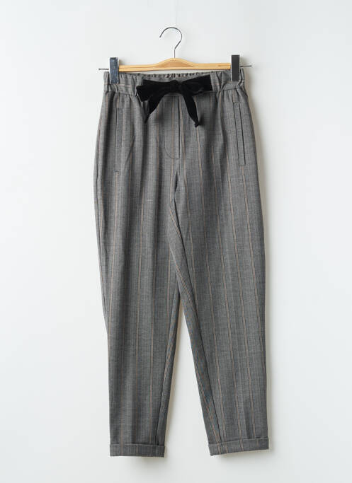 Pantalon 7/8 taille élastique taille normale gris TEDDY SMITH femme