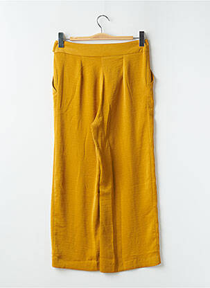 Pantalon 7/8 taille haute taille haute jaune SWEED PARIS femme