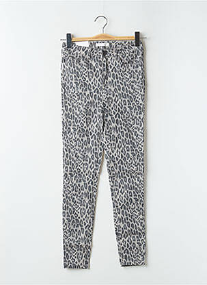 Pantalon slim taille haute taille haute gris VILA femme