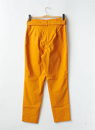 Pantalon droit stretch taille haute orange VILA femme