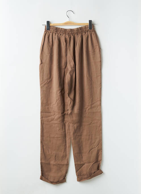 Pantalon droit marron STUDIO PARISIEN pour femme