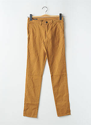 Pantalon chino taille basse taille basse jaune SCHOOL RAG femme