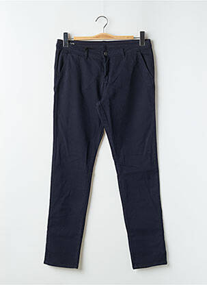 Pantalon chino taille basse taille basse bleu SCHOOL RAG femme