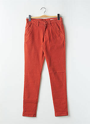 Pantalon chino taille normale taille normale orange REIKO femme