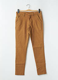 Pantalon chino taille normale taille normale marron REIKO femme