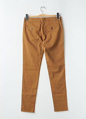 Pantalon chino taille normale taille normale marron REIKO femme