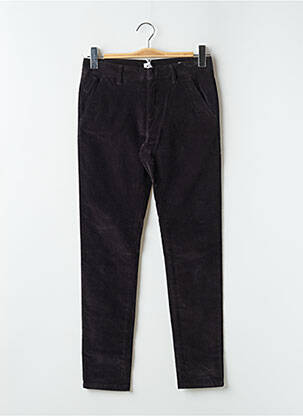 Pantalon chino fermeture zippée sous rabat avec crochet taille normale gris REIKO femme