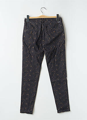 Pantalon chino tissage popeline taille normale marron REIKO femme