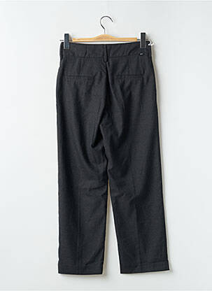 Pantalon droit stretch taille haute gris REIKO femme