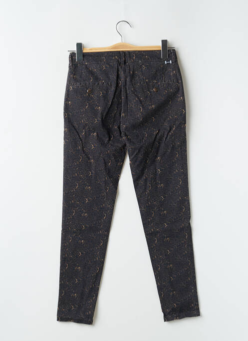 Pantalon chino tissage popeline taille normale marron REIKO femme