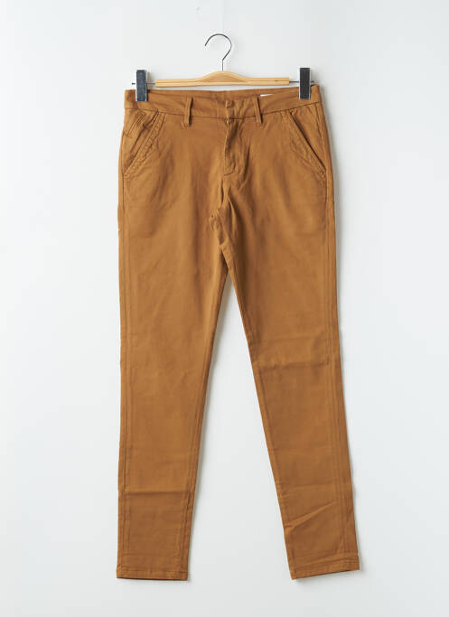 Pantalon chino marron REIKO pour femme