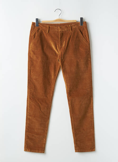 Pantalon chino marron REIKO pour femme