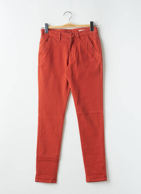 Pantalon chino orange REIKO pour femme