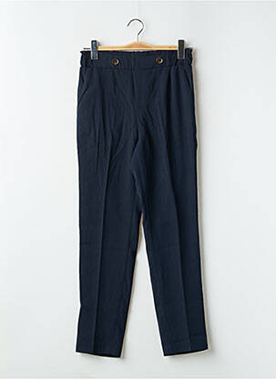 Pantalon droit tissage crêpe taille normale bleu GRACE & MILA femme