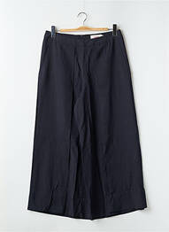 Pantacourt coupe jupe culotte taille haute bleu LOUCHE femme