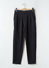 Pantalon droit stretch taille haute noir MINIMUM femme