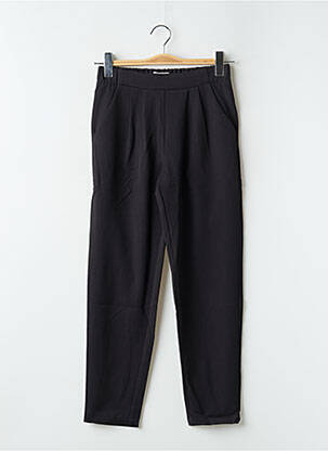 Pantalon droit stretch taille haute noir MINIMUM femme