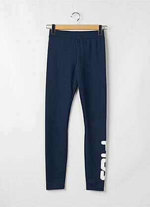 Legging effet matière satinée taille haute bleu FILA femme