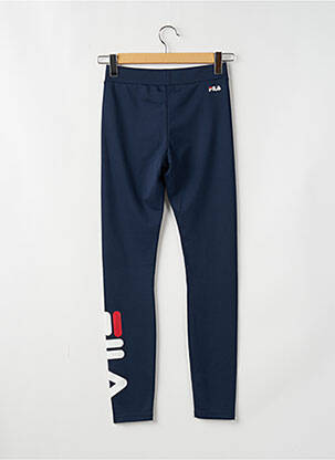 Legging effet matière satinée taille haute bleu FILA femme