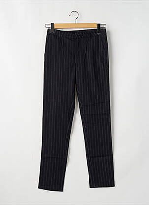 Pantalon droit taille à pinces taille normale noir BÔ-M femme