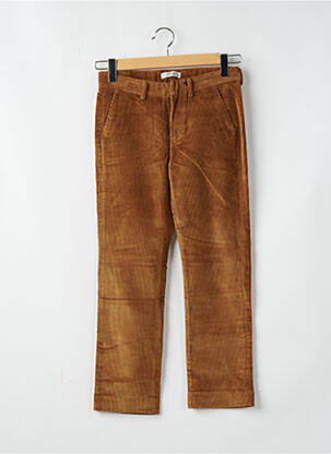 Pantalon droit stretch taille normale marron BÔ-M femme