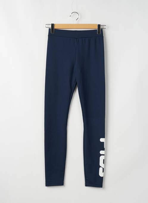 Legging effet matière satinée taille haute bleu FILA femme
