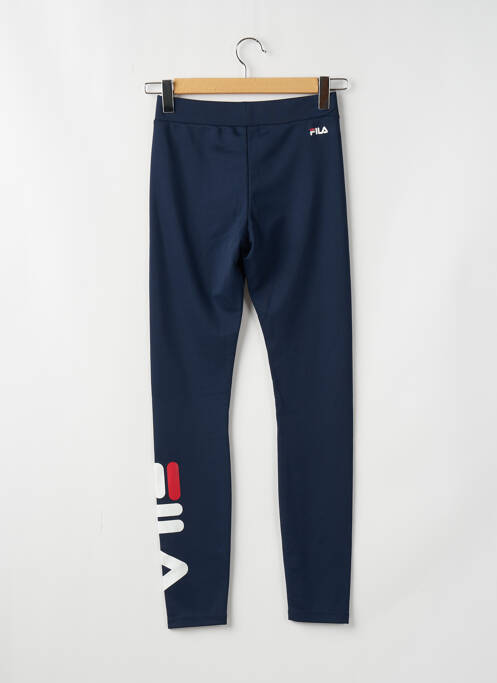 Legging effet matière satinée taille haute bleu FILA femme