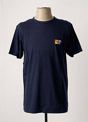 T-shirt stretch manches courtes bleu BLOTTER ATELIER homme