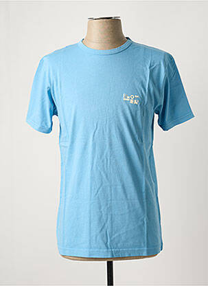 T-shirt coupe cintrée manches courtes bleu BLOTTER ATELIER homme