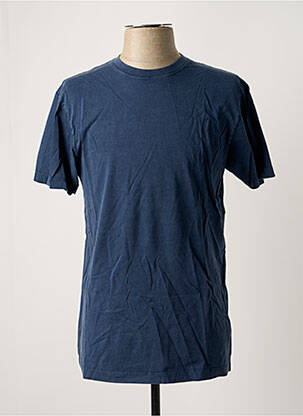T-shirt coupe droite manches courtes bleu BLOTTER ATELIER homme