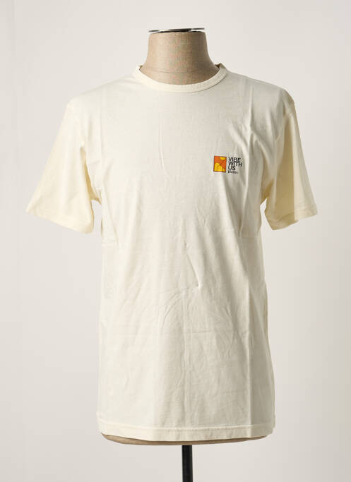 T-shirt beige BLOTTER ATELIER pour homme