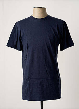 T-shirt stretch manches courtes bleu BLOTTER ATELIER homme