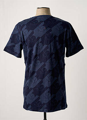 T-shirt coupe cintrée manches courtes bleu BLOTTER ATELIER homme