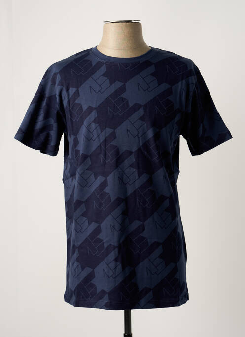 T-shirt bleu BLOTTER ATELIER pour homme