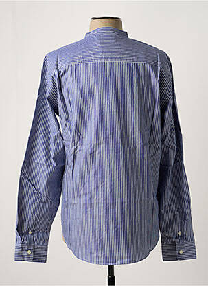 Chemise manches longues manches longues bleu MAISON LABICHE homme