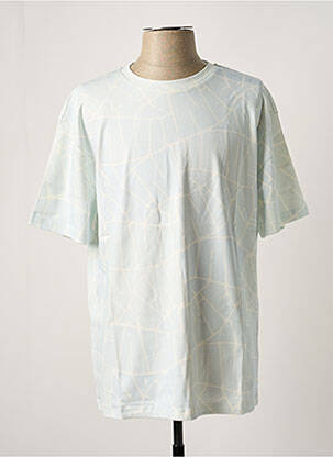T-shirt stretch manches courtes bleu BLOTTER ATELIER homme