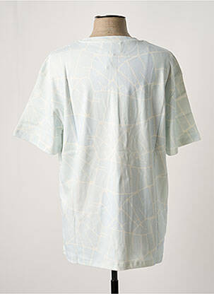 T-shirt stretch manches courtes bleu BLOTTER ATELIER homme