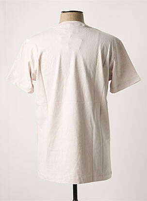 T-shirt broderie manches courtes beige BLOTTER ATELIER homme