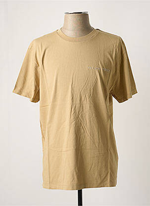 T-shirt stretch manches courtes beige MAISON LABICHE homme