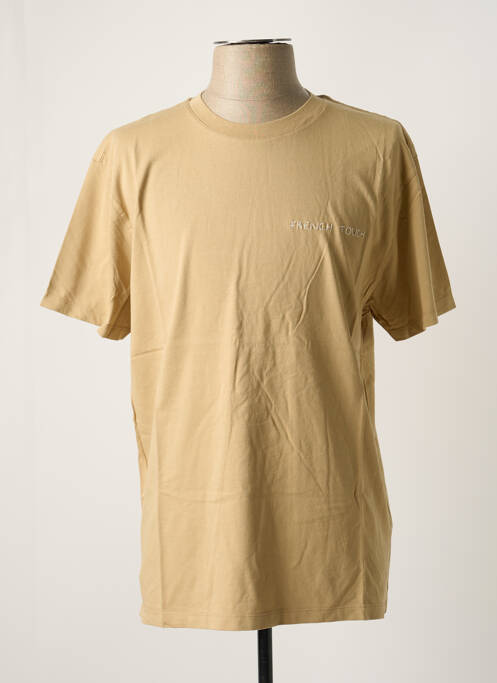 T-shirt broderie manches courtes beige MAISON LABICHE homme