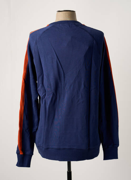 Sweat-shirt broderie manches longues bleu MAISON LABICHE homme