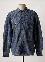 Chemise manches longues poches bleu OLOW homme