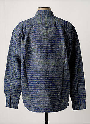 Chemise manches longues poches bleu OLOW homme
