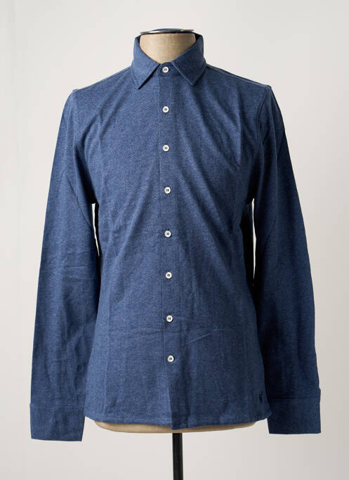 Chemise manches longues bleu LES GARCONS FACILES pour homme